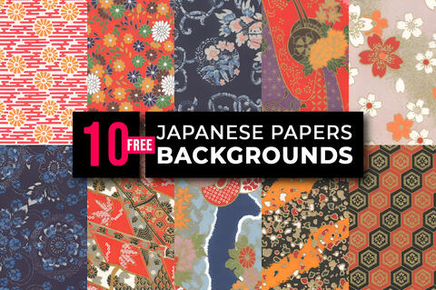 10 Free Japanese Paper Backgrounds